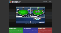 Desktop Screenshot of bitpoker.com